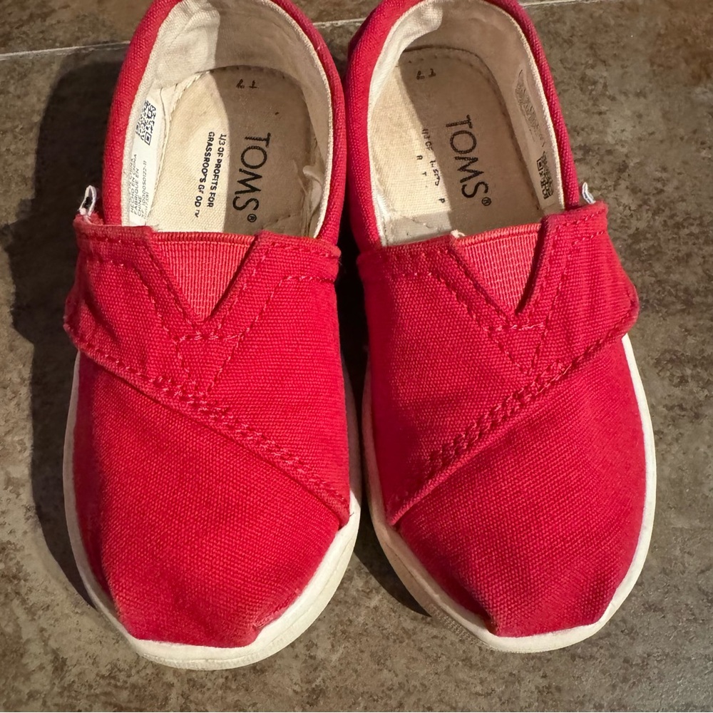 COPY - Tom’s Alpargata Red Canvas Toddler